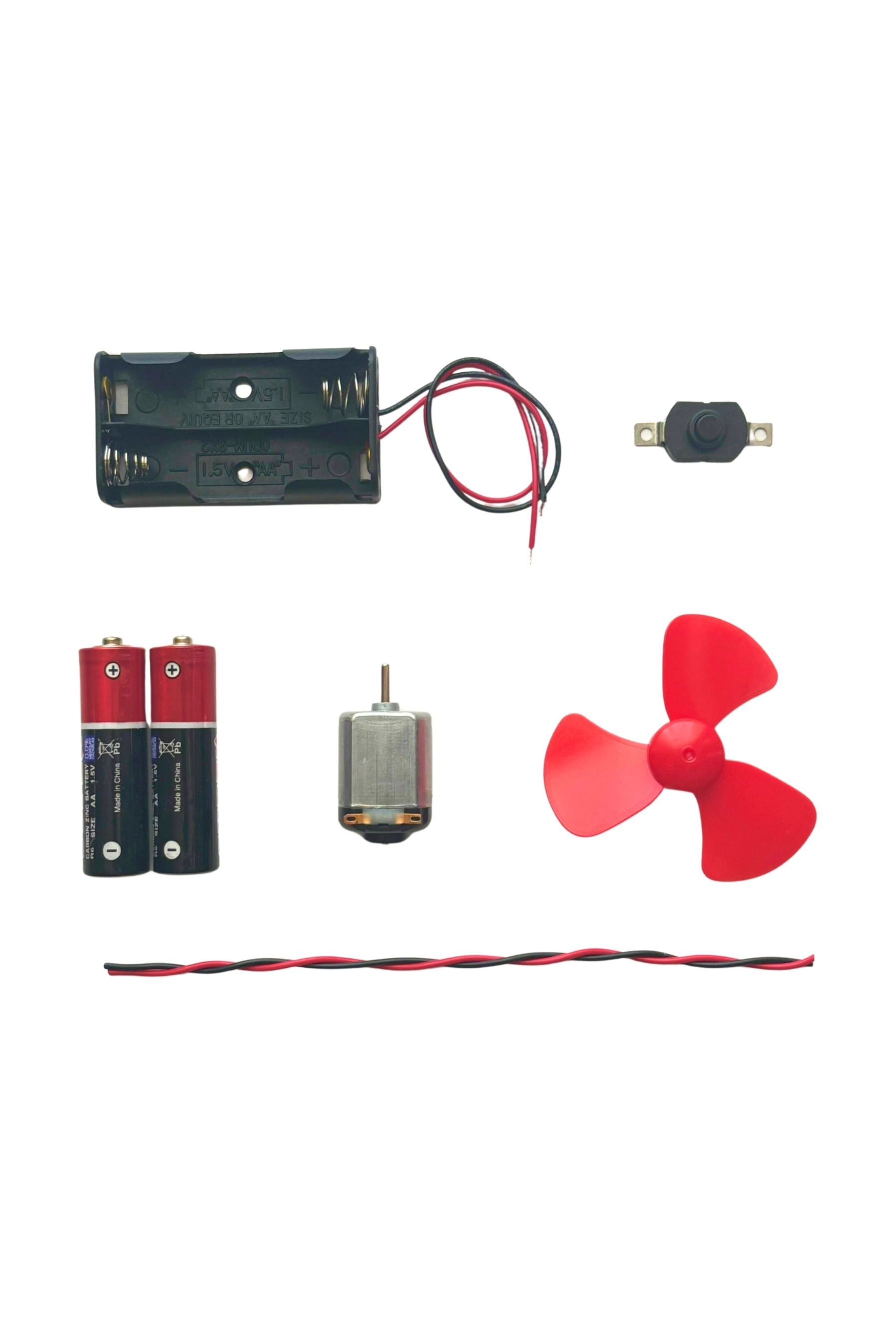 Ahşap Tabanlı Motor Deney Seti ( Pilli )