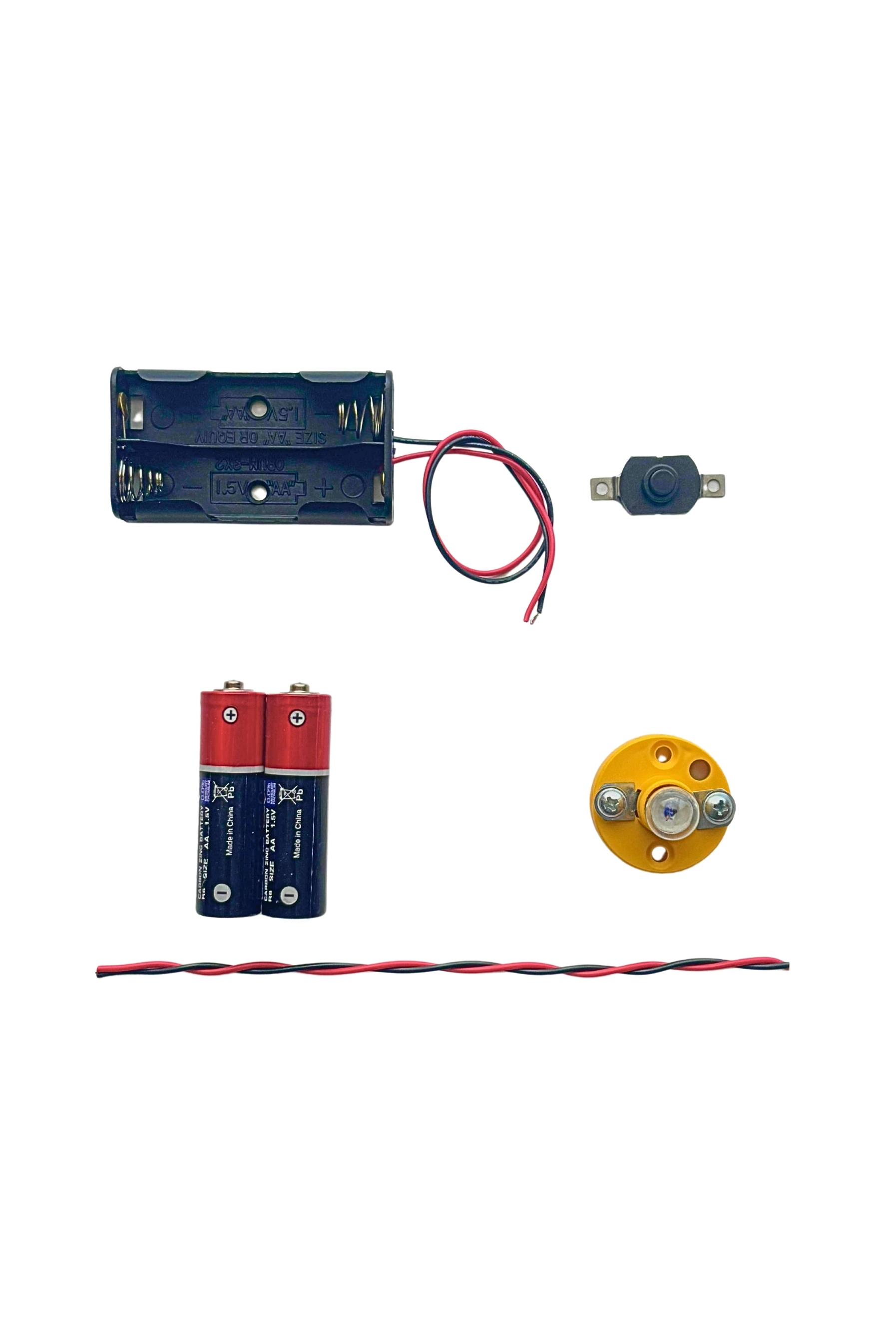 Ahşap Tabanlı Basit Elektrik Devresi ( Pilli )
