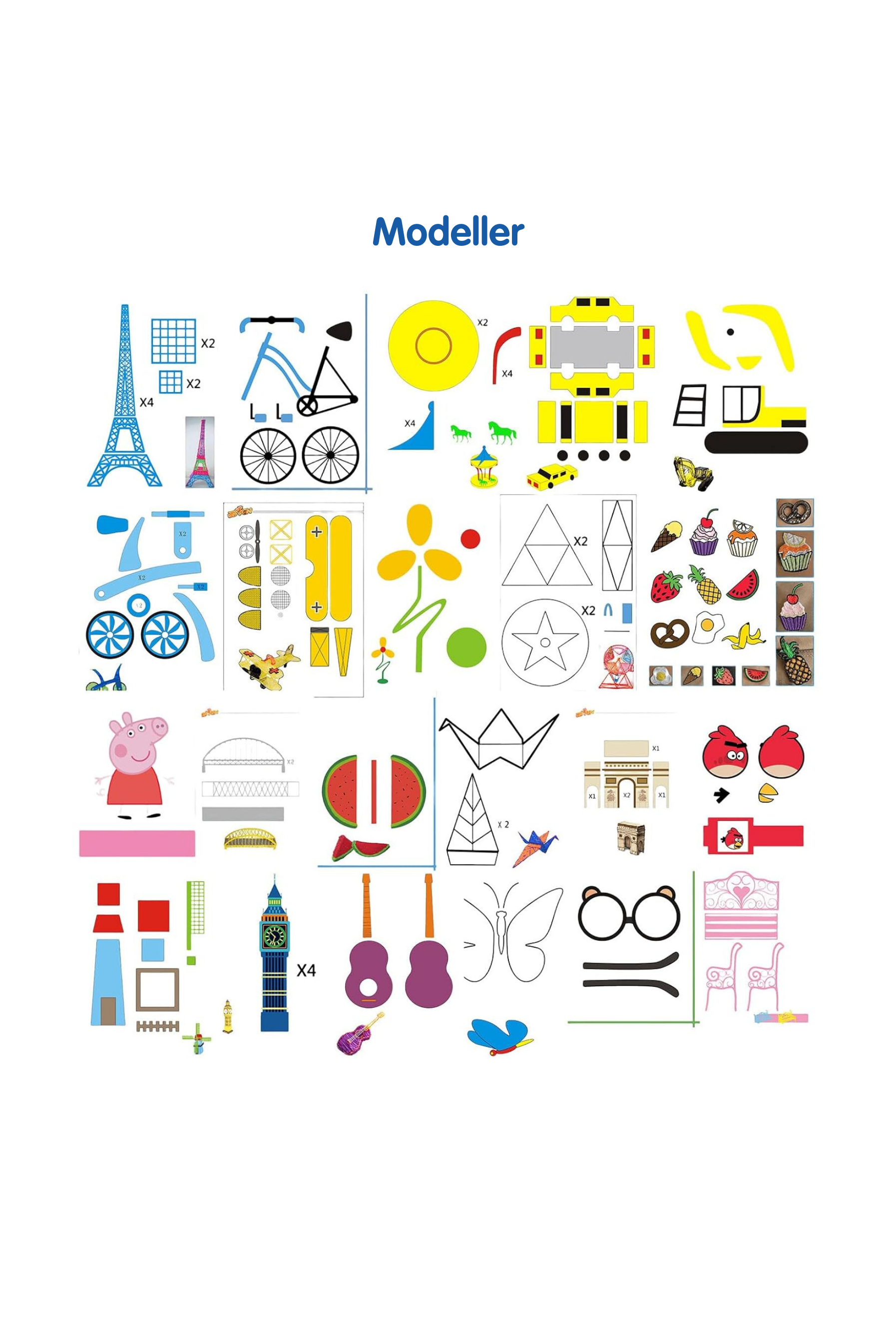 3D Kalem Şablon Kitabı ( Küçük Boy )