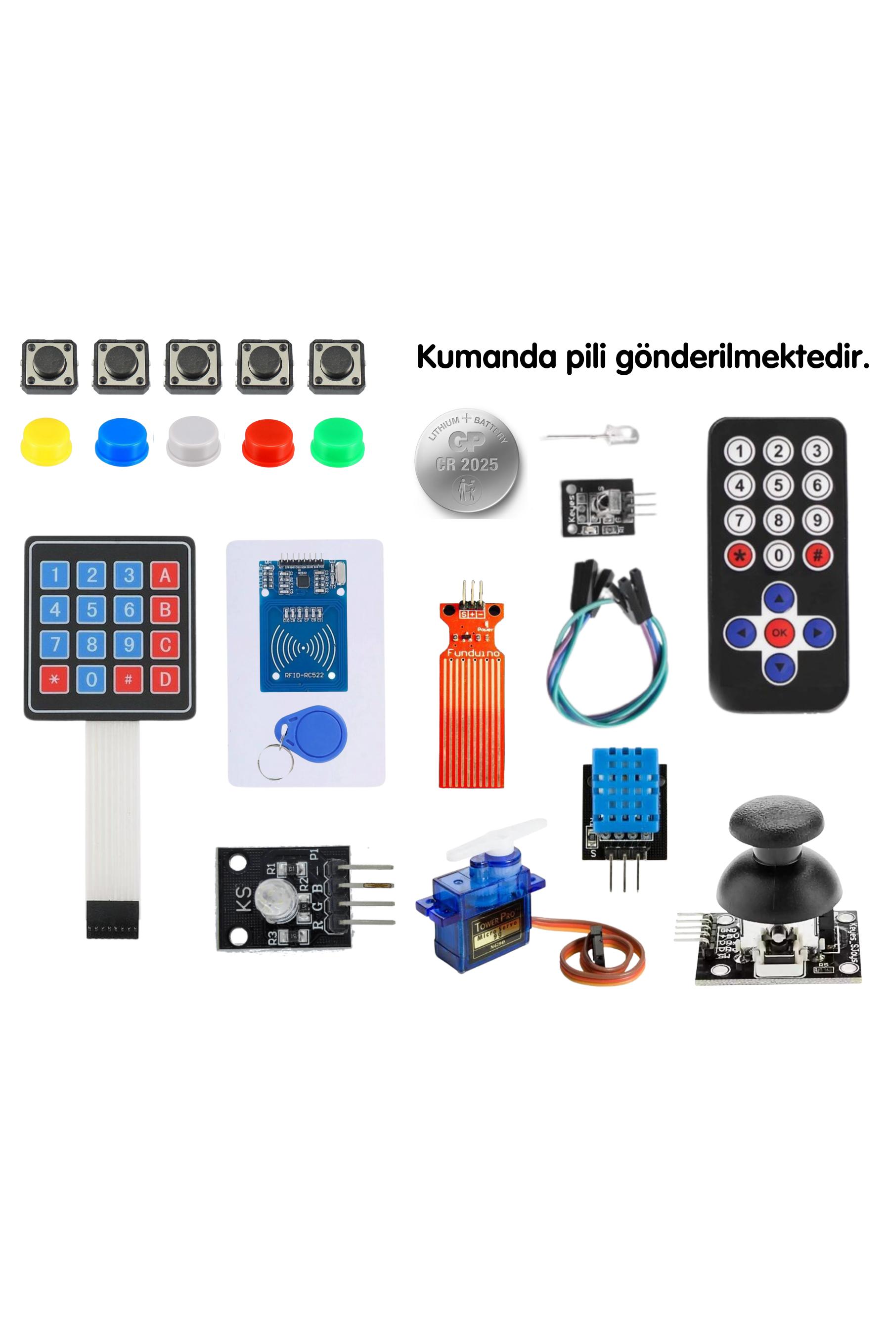 Arduino 220 Parça Süper Başlangıç Seti ( Malzeme Kutulu )