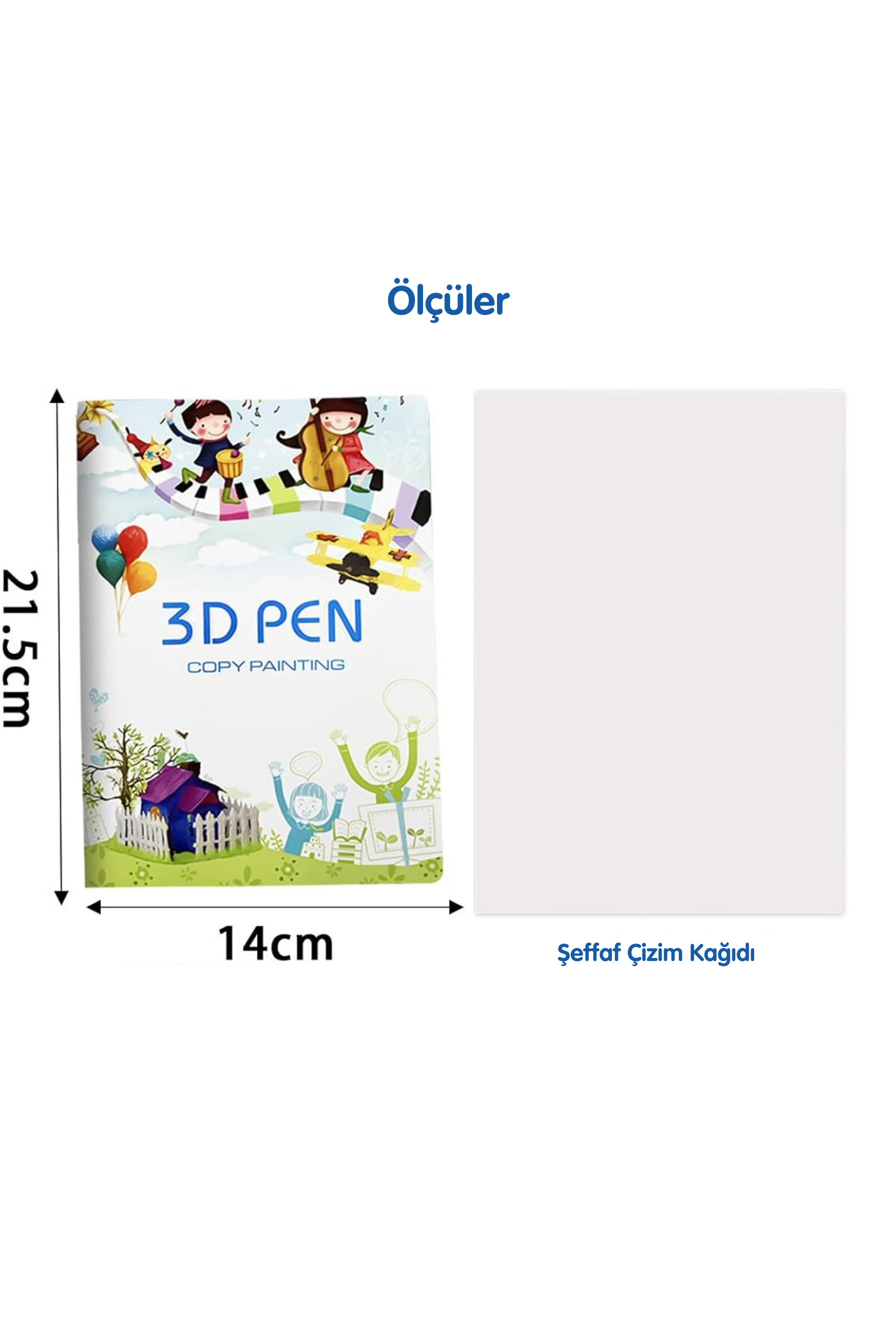 3D Kalem Şablon Kitabı ( Küçük Boy )