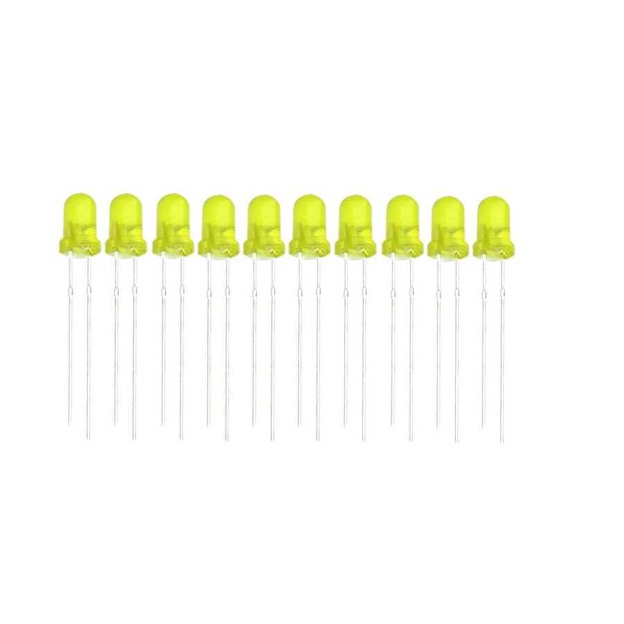 5mm Sarı Led - 10 adet