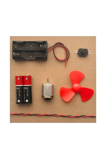 Ahşap Tabanlı Motor Deney Seti ( Pilli )