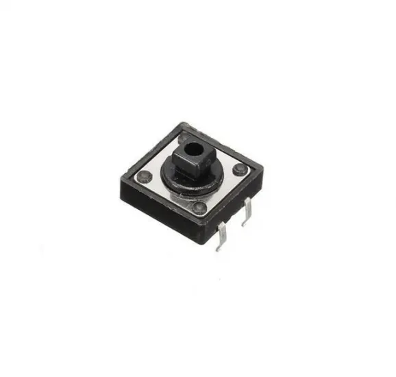 12x12x7.3mm 4 Pin Siyah Push Buton - Tact Switch