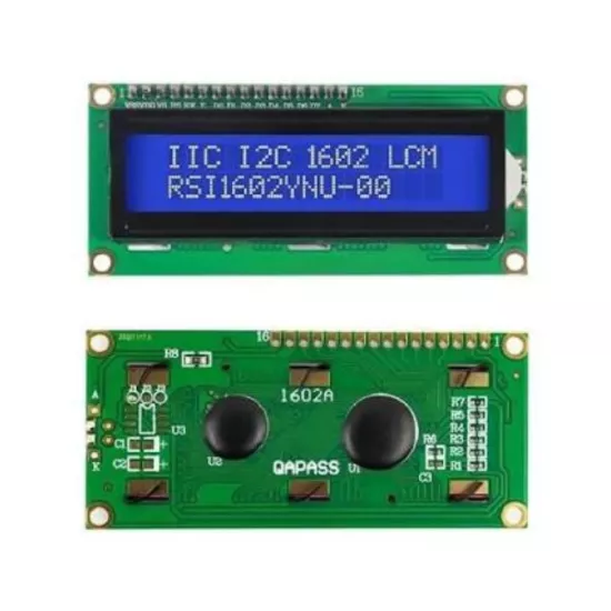 1602A Mavi LCD Ekran 16x2 Karakter Display