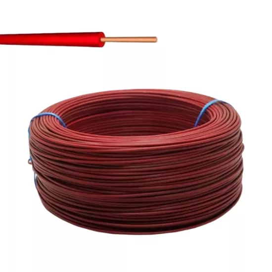 1 metre 0.5mm Tek Damar Kırmızı Zil Teli Kablo