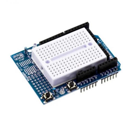 Mini Breadboardlu Arduino UNO R3 Proto Shield Kiti