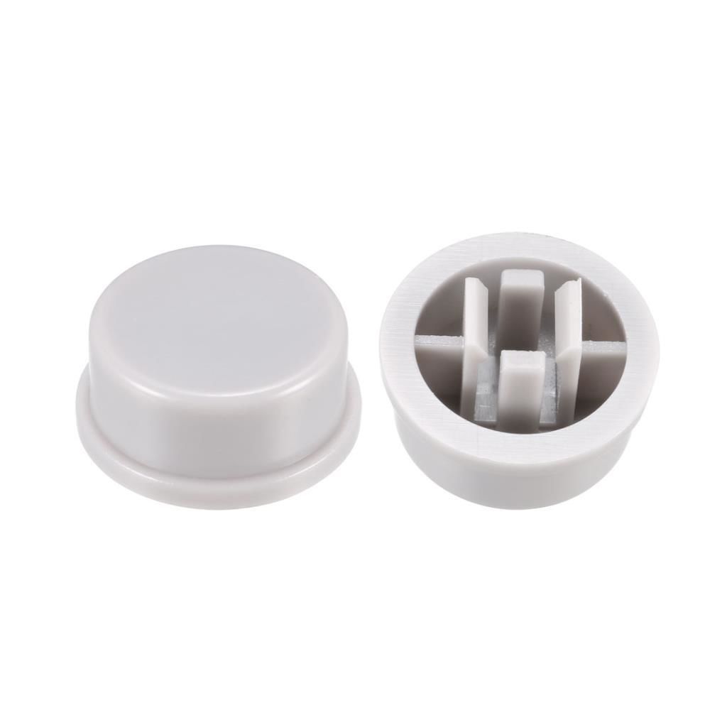 12x12 7.3mm Beyaz Buton Şapkası