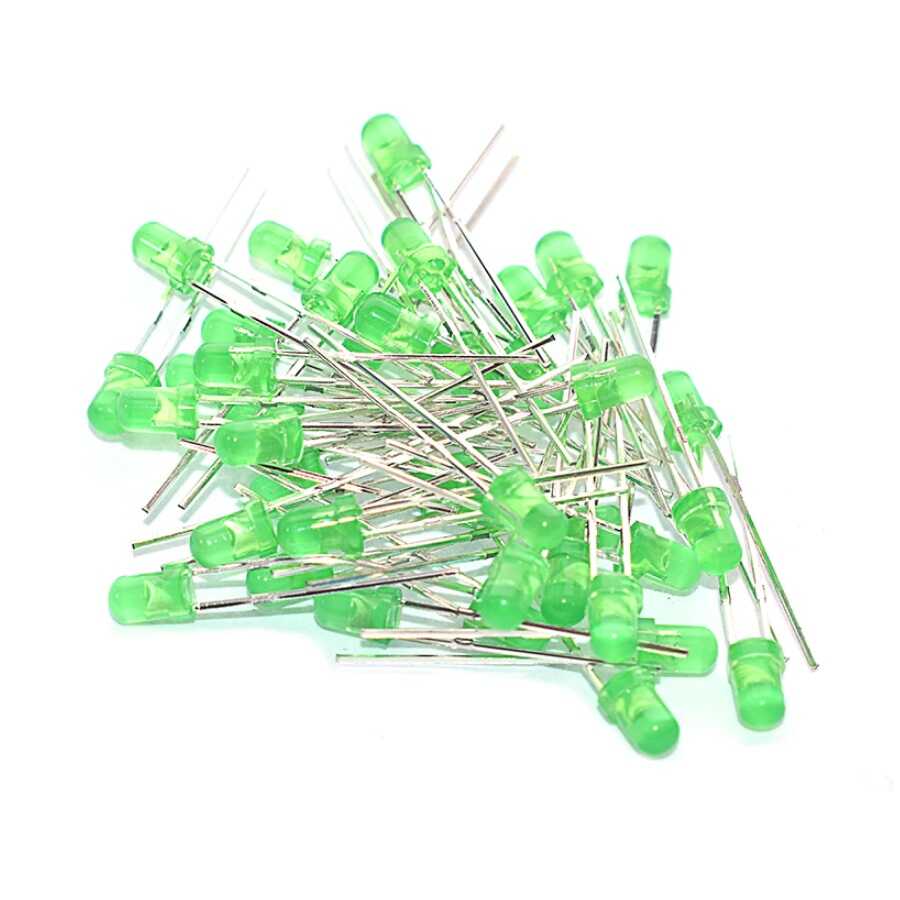 5mm Yeşil Led - 100 adet